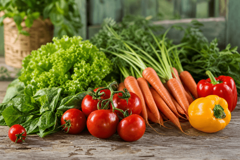 Fresh seasonal farm vegetables